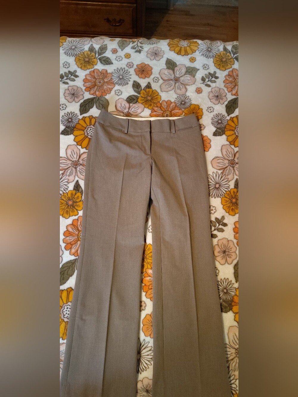 Loft Julie Trouser Taupe Dress Pants 4P